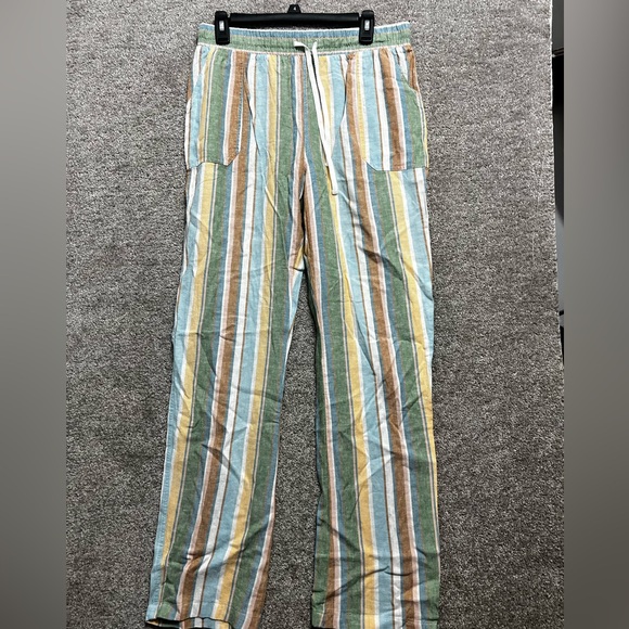Cato Woman’s Linen Rayon Pull On Casual Pants Size Medium New - Picture 1 of 13